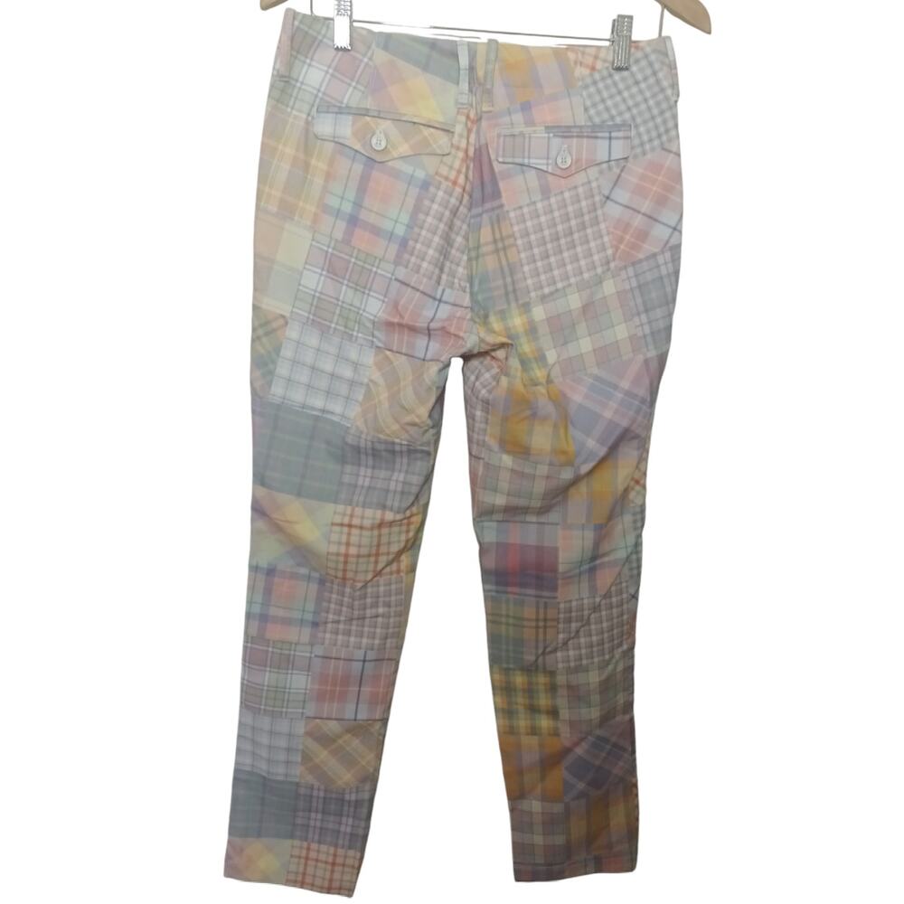 Teddy Fresh Patchwork Plaid Pants Size 28 Y2K Streetwear Festival Skate Unisex - Picture 3 of 7